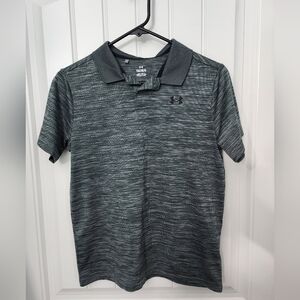Under Armour Boys' Performance Polo Heather Grey, Size Youth Large